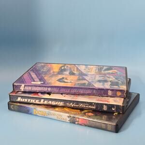 Family Movie DVD Bundle – 3-Disc Lot (Free Willy, Justice League, Dora)